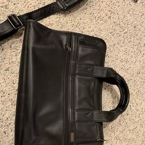Tumi leather briefcase